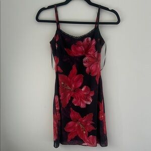 Princess Polly Black and Red Kellers Mini Dress NWT